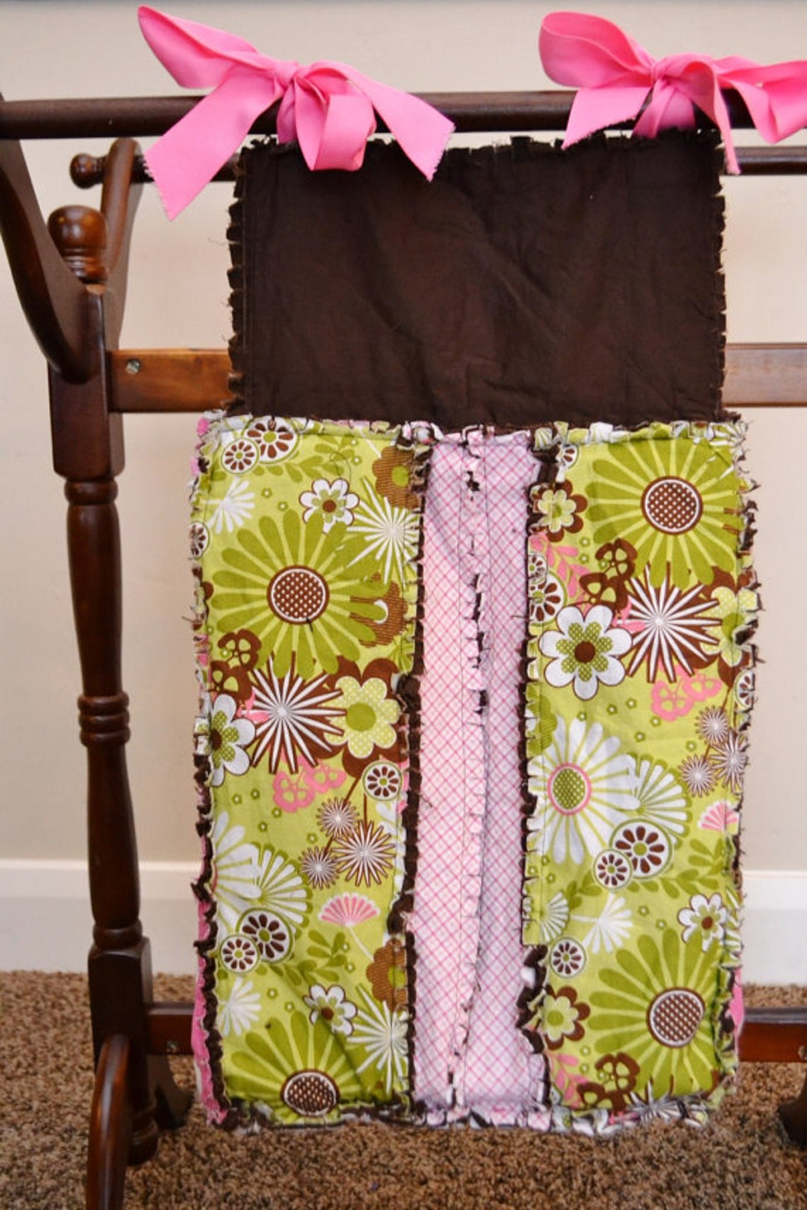 Diaper Stacker Sewing Pattern Rag Quilt Patchwork Style Etsy
