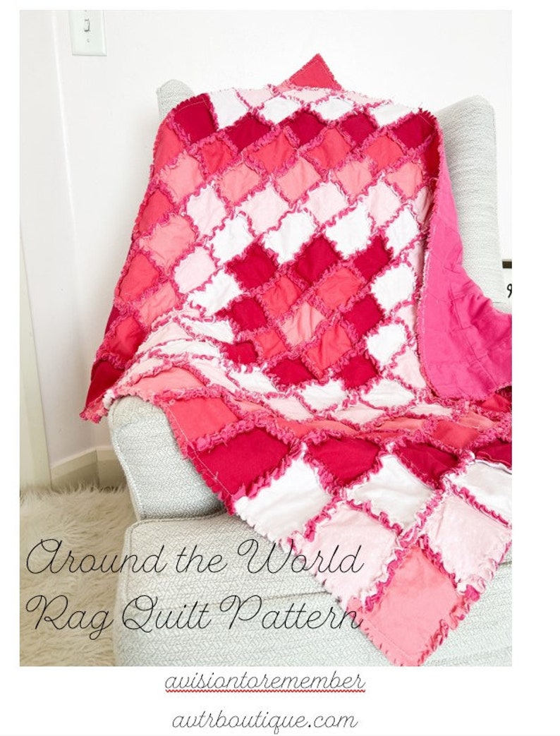 Around the World PDF Quilt Patterns, Baby Girl Quilt Boy Quilt Pattern Ebook PDF image 1