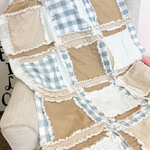 Easy Peasy Rag Quilt Pattern PDF – Beginner-Friendly Baby Quilt Pattern, Make Any Size, Instant Download, DIY Quilting Tutorial