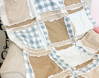 Easy Peasy Rag Quilt Pattern PDF – Beginner-Friendly Baby Quilt Pattern, Make Any Size, Instant Download, DIY Quilting Tutorial