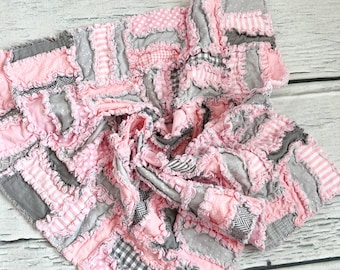 Jelly Roll Rag Quilt Pattern PDF, Rail Fence Baby Quilt Pattern, Strip Quilt Pattern, PDF Quilt Patterns