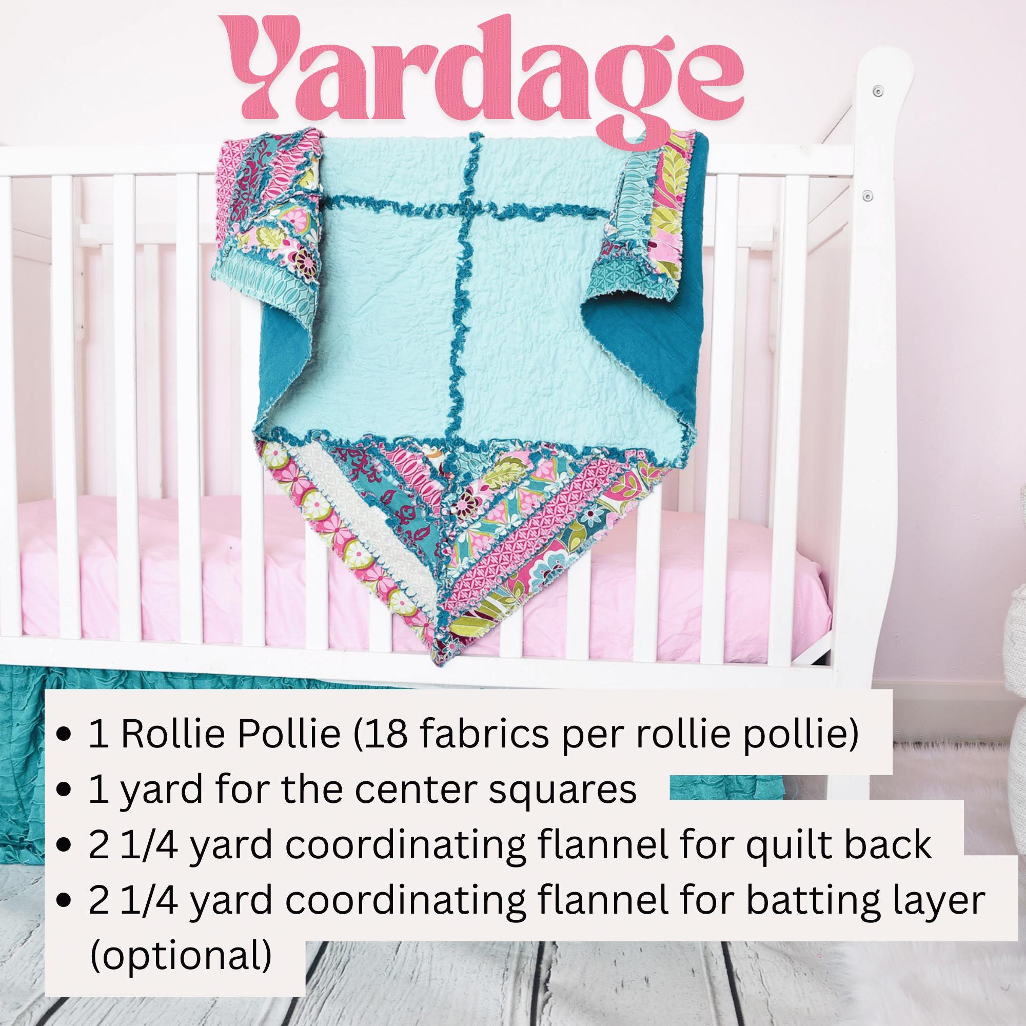 Jelly Roll Strip Rag Quilt PDF Pattern PDF – Anfänger Baby Quilt ...