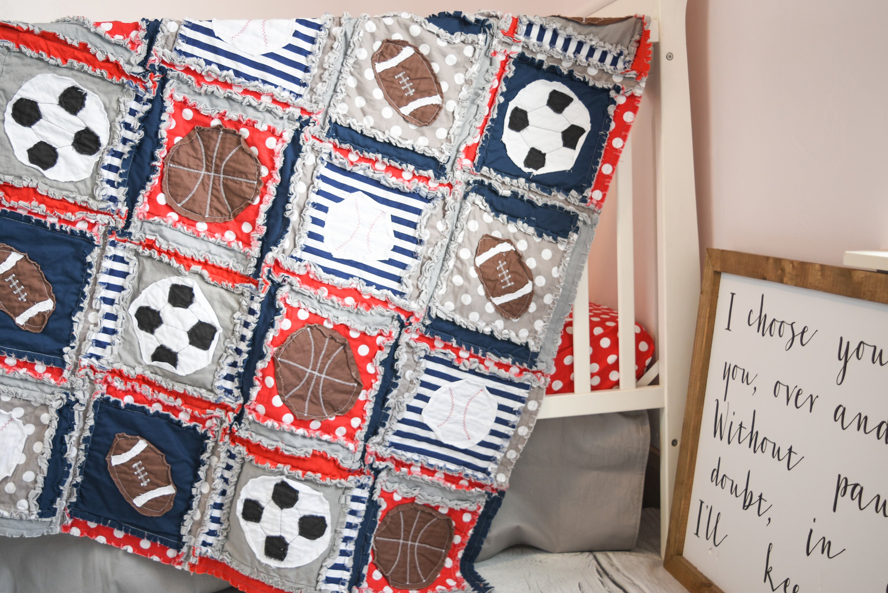 Sports Quilt Pattern PDF Soccer Football Quilt Baseball Etsy