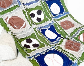 Sport Quilt Anleitung PDF, Fußball Quilt, Baseball Quilt, Basketball Quilt Baby Quilt Muster