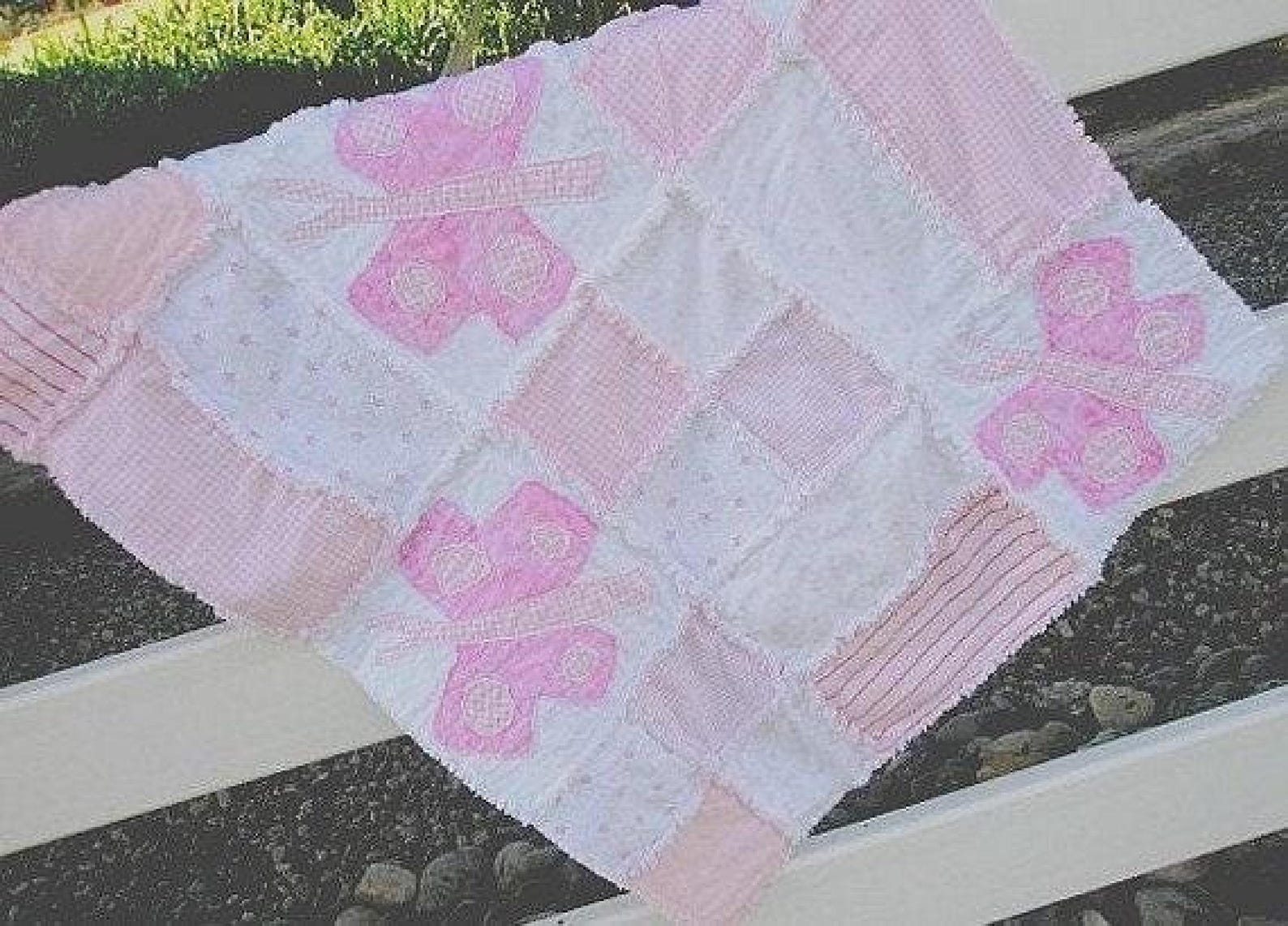 Butterfly Patchwork Quilt Pattern PDF, Easy Baby Quilt Rag Quilt ...