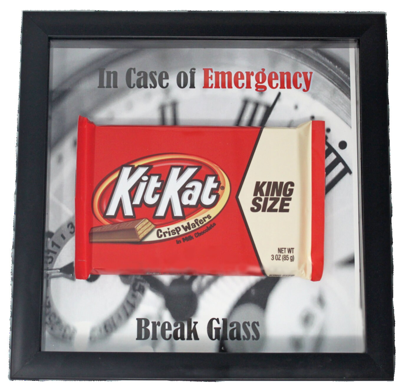HAPPY VALENTINES DAY GIFT Emergency Break Glass 3d Box Frame Fun Joke or Hearts 