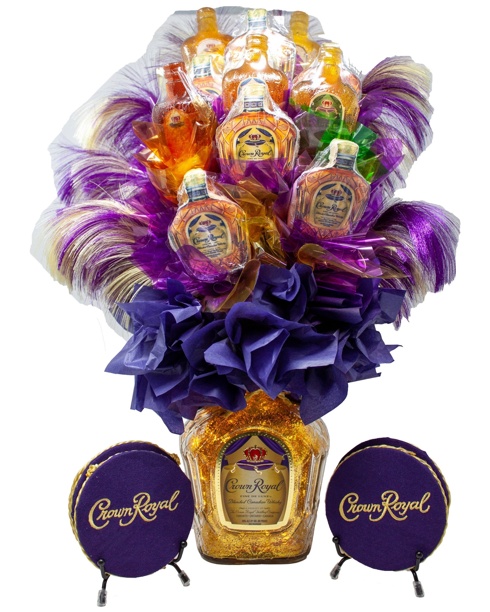 Ultimate Crown Royal Gift Set With Coasters & Treats Glam Etsy
