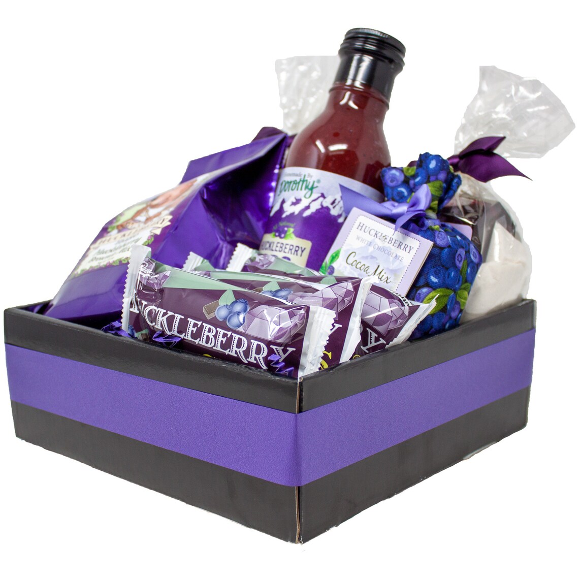 Wild Huckleberry Specialty Food Gift Basket Made in Idaho