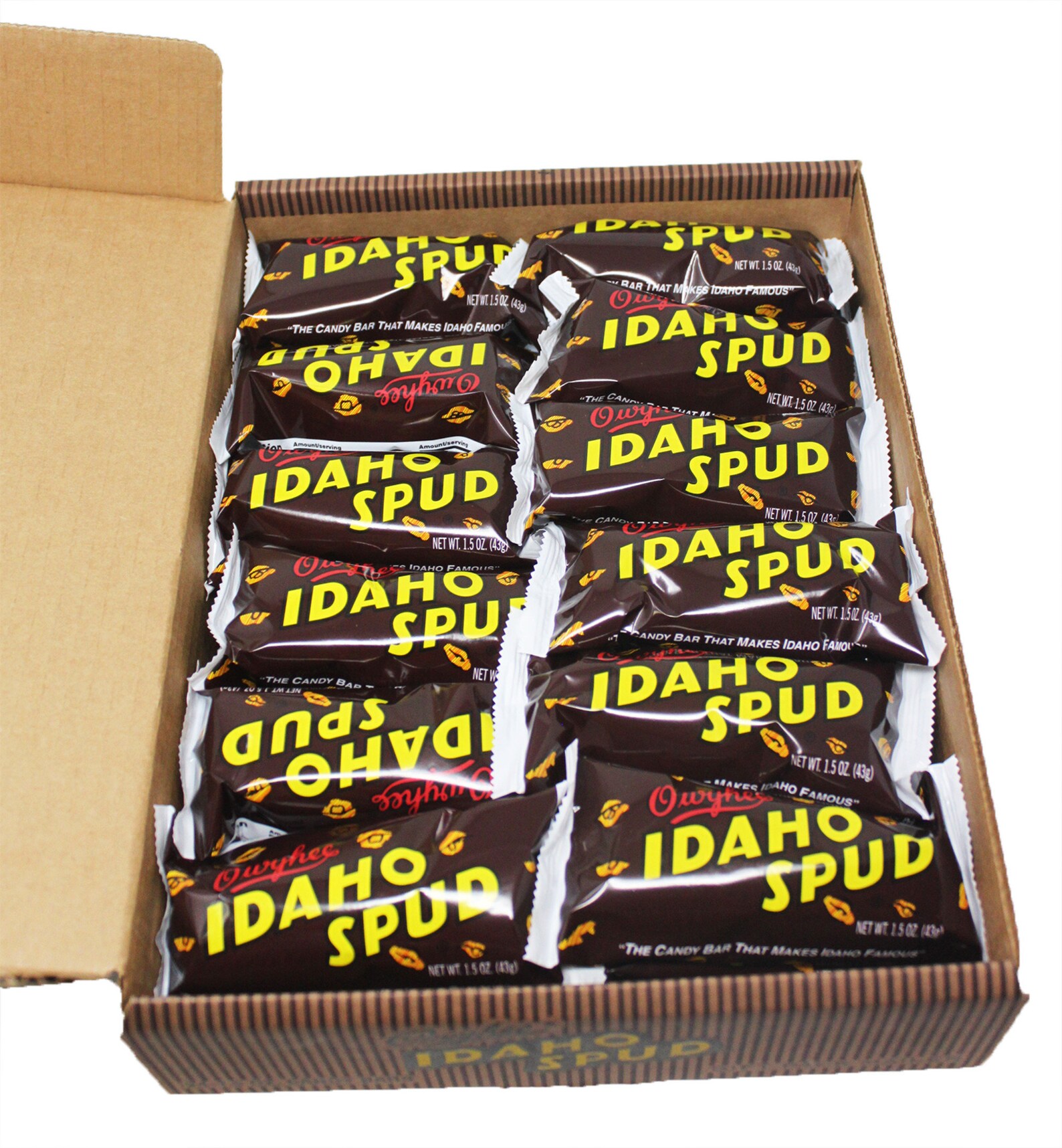 Famous Idaho Spud Chocolate Candy Bars 24 Count Mailer Box Etsy