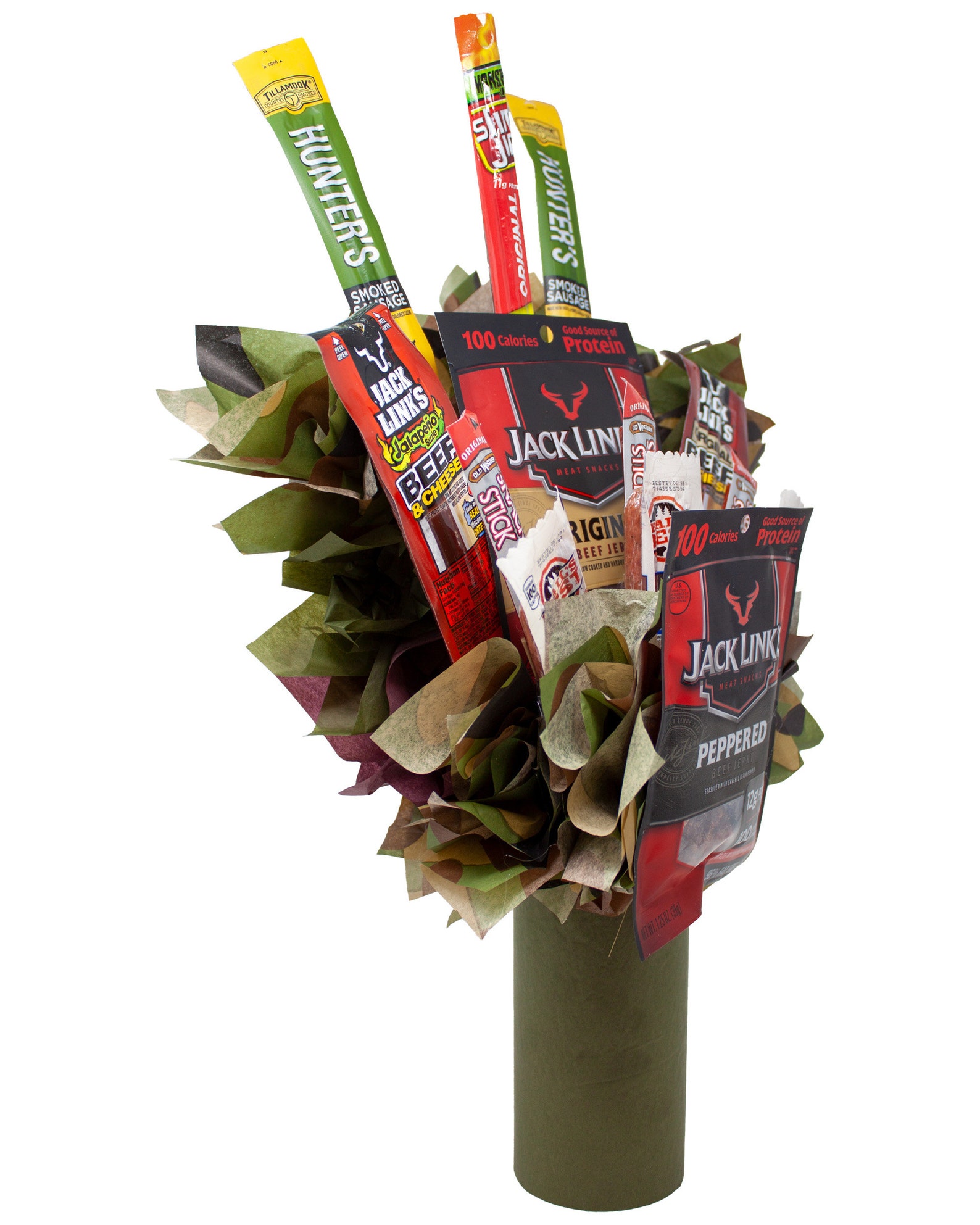 Beef Jerky Bouquet with a Unique Variety of Name Brand Meat Etsy