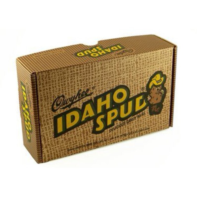 12CT Box of Famous Idaho Spud Chocolate Candy Bars in Etsy