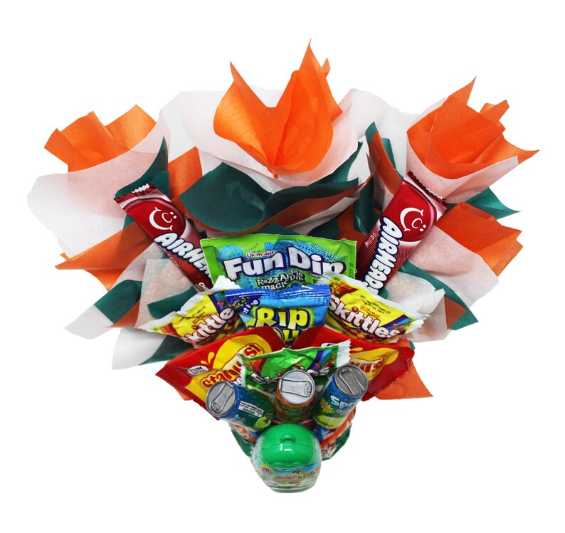 Candy Bouquet for Boys Creatively Crafted with Name Brand Etsy