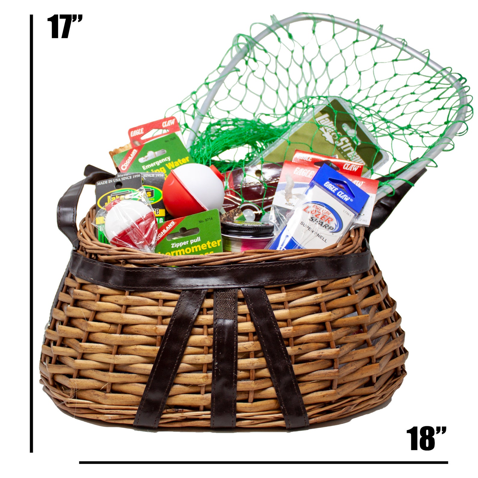 Fishing Creel Gift Basket Jampacked With Useful Fishing Etsy