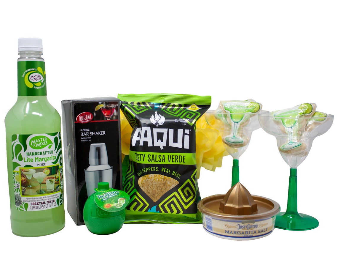 Premium Margarita Gift Basket Fully Loaded with Glasses