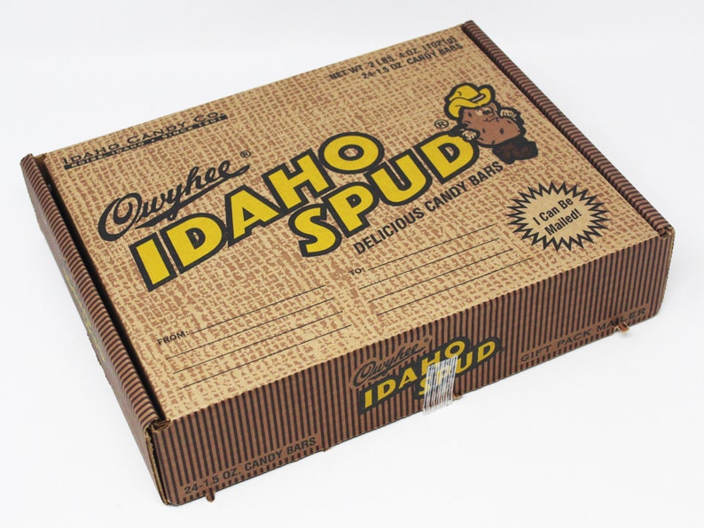 Famous Idaho Spud Chocolate Candy Bars 24 Count Mailer Box Etsy