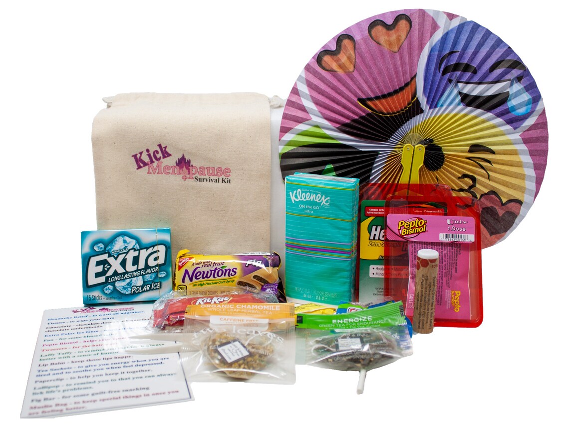Funny Menopause Gift Set for Women With Survival Kit Metal Etsy