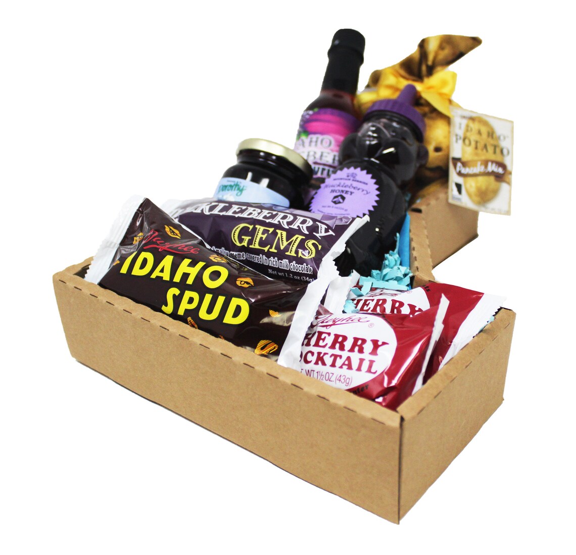 Unique Idaho Food Basket Filled with Goodies from Our Home