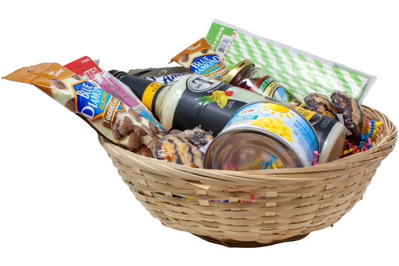 Pina Colada Mix Gift Basket With Recipe Card & Coconut Snacks Etsy
