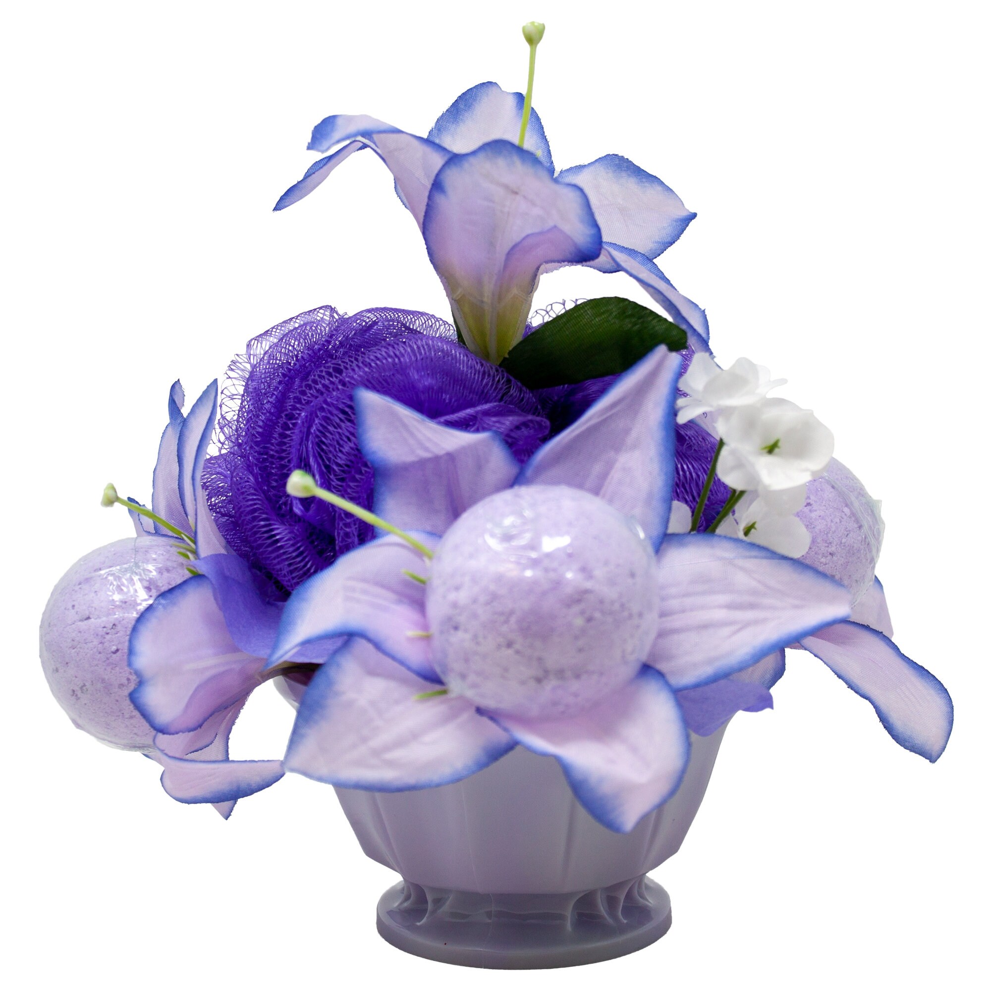Lavender and Lilies Bath Bomb Bouquet Relaxing Spa Gifts Etsy