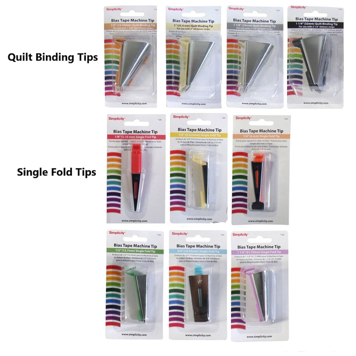 Simplicity Bias Tape Maker Machine Tip QUILT BINDING 7/8 1 Etsy