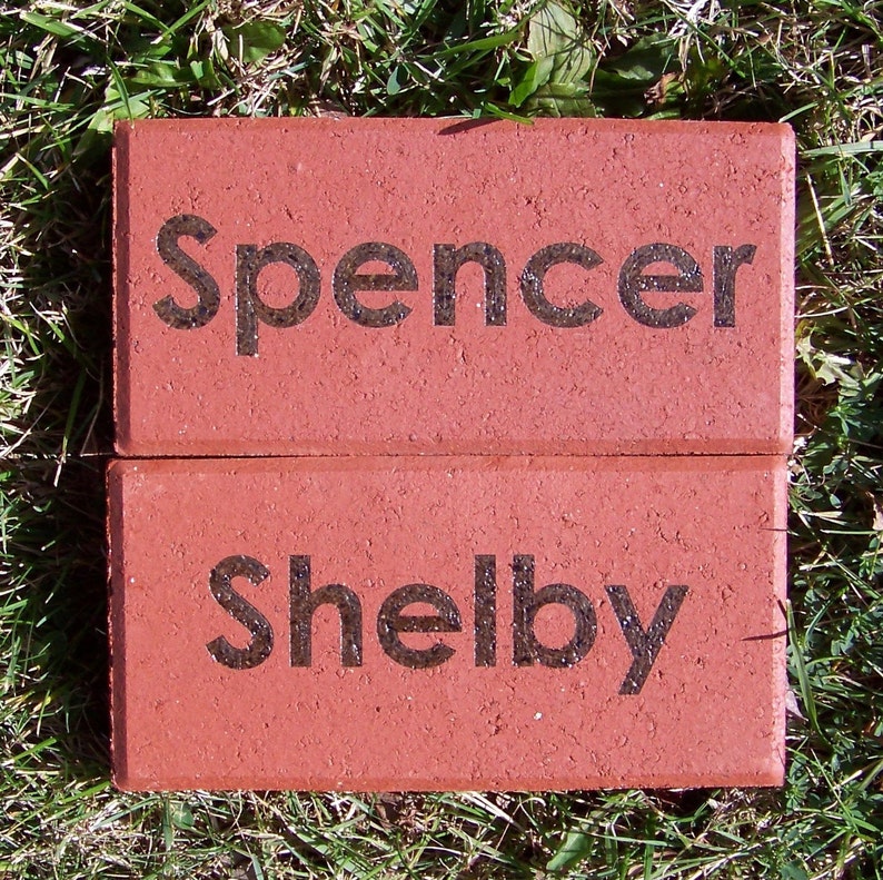 Personalized brick. Have a brick custom engraved as a memorial | Etsy