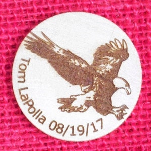 Eagle Personalized Thank You Coin. A gift for your Scoutmaster, Eagle Coach, anyone who assisted in your scouting journey. Two Sided.