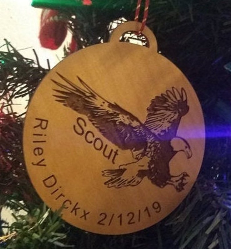 Eagle Scout Personalized Christmas Ornament. Celebrate a Great Etsy