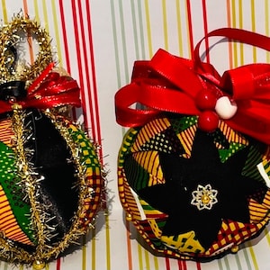 Kente Holiday Ornaments