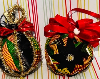 Kente Holiday Ornaments