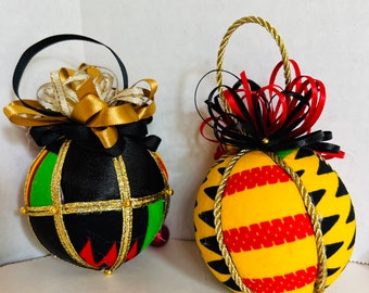 Kente Holiday Ornaments