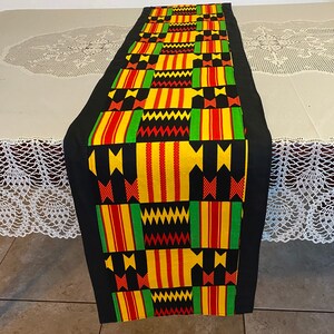 Cultural Pride Table Runner Collection: Kente Table Runner and Placemat Sets