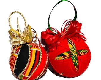 Kente Holiday Ornaments