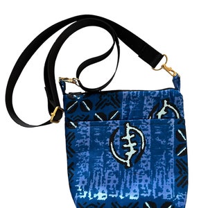 Kenyatta Collection of Handbags:Midnight Blue Mini Crossbody Bag