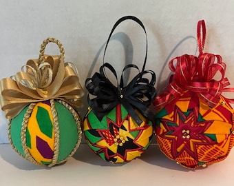 Kente Holiday Ornaments