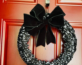 Authentic Kente Cultural Pride Holiday Fabric Wreath