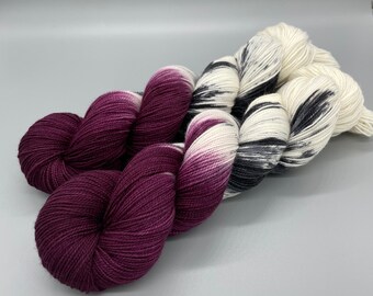 Hand-painted Yarn Fig Tree Colorway Indie-dyed Yarn Merino Wool Yarn Hand-dyed Yarn