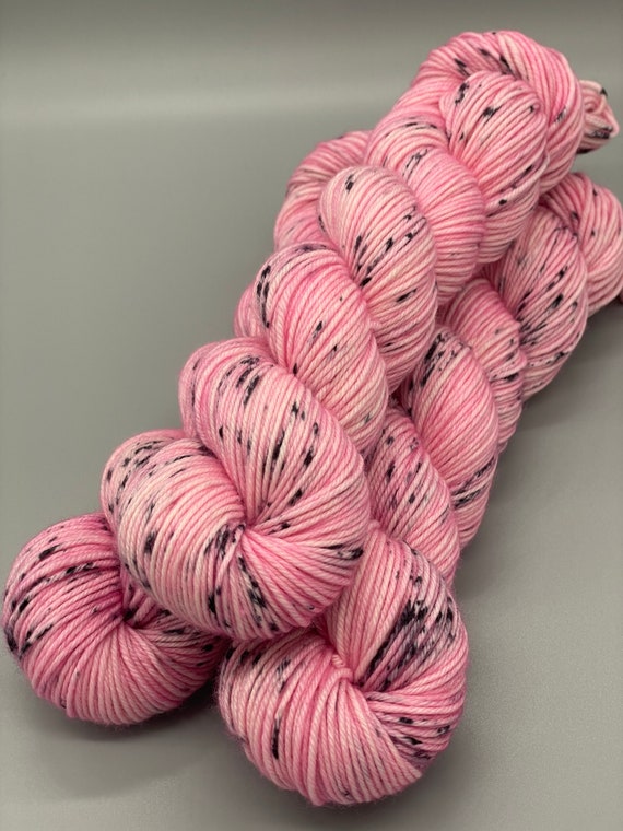 Speckled Hand Dyed Yarn in Sport Weight for Rose Cardigan, Indie