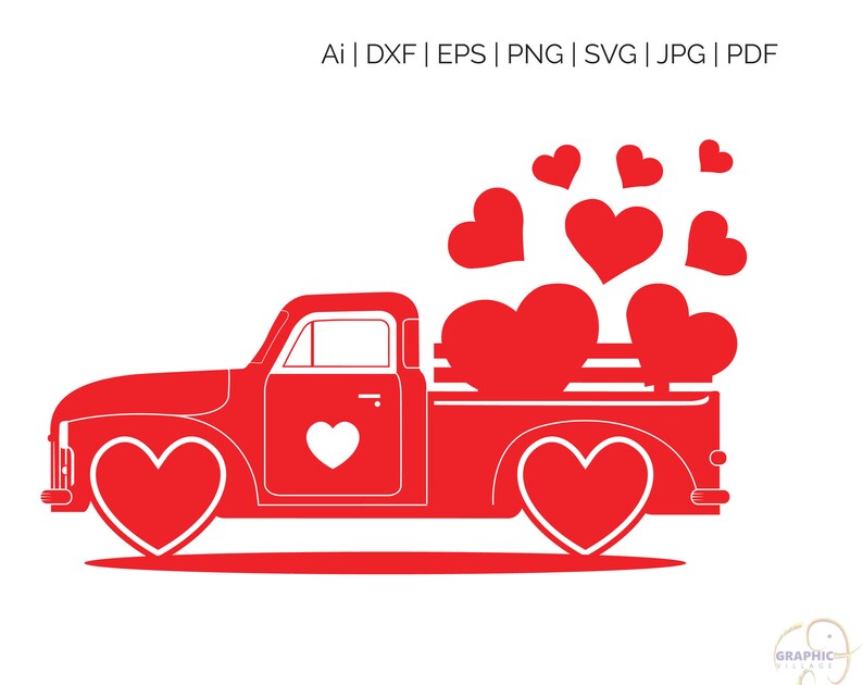 Free Free 345 Svg Truck With Hearts SVG PNG EPS DXF File