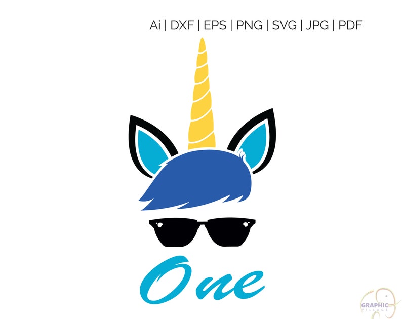 Download Boy Unicorn SVG Silhouette and Circuit Cut Cutting file ...