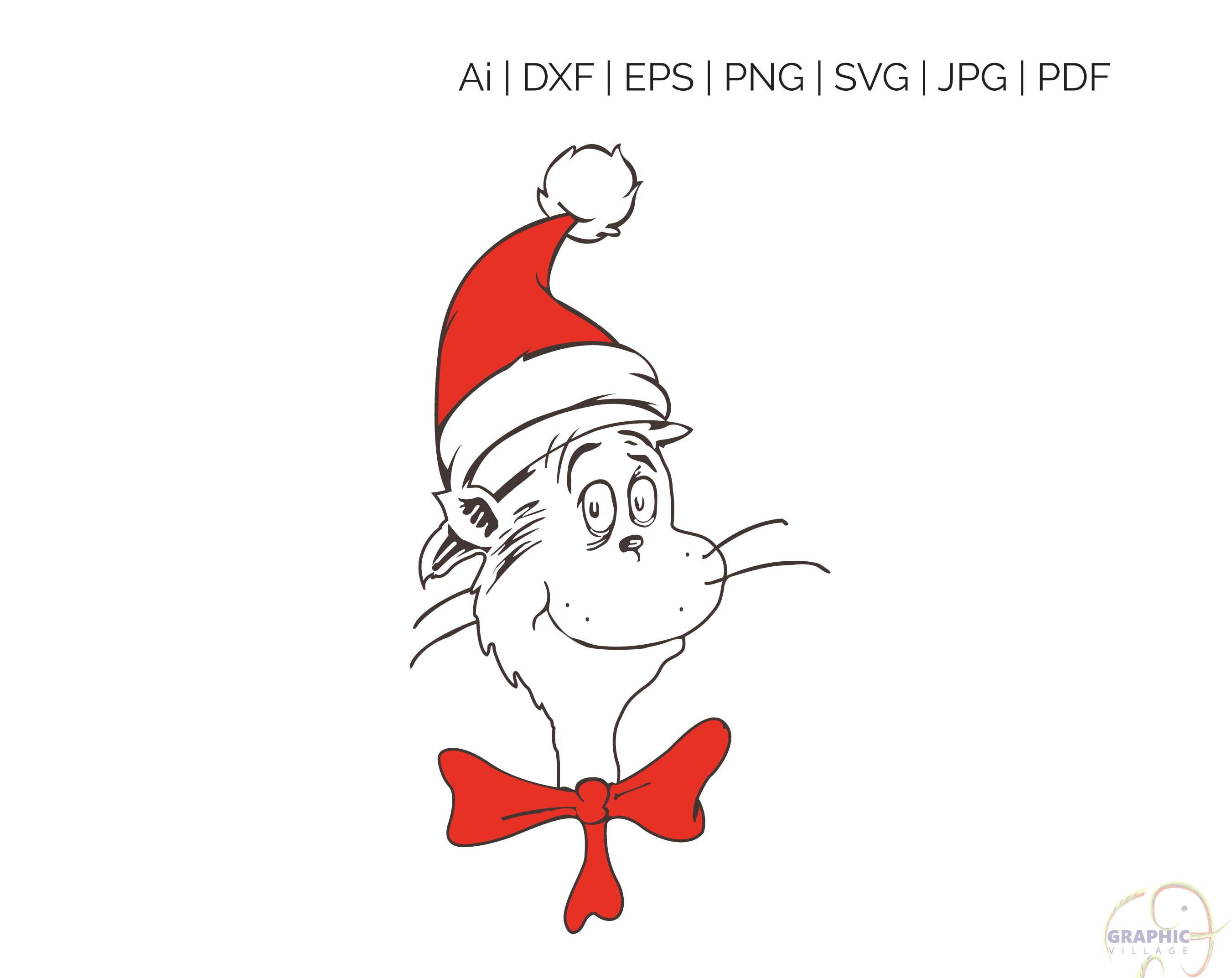 Download Dr Seuss Christmas SVG Silhouette and Cricut Cut Cutting ...
