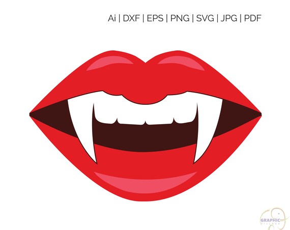 Download Vampire Lips Svg Cut File Silhouette And Cricut Cut Cutting Etsy