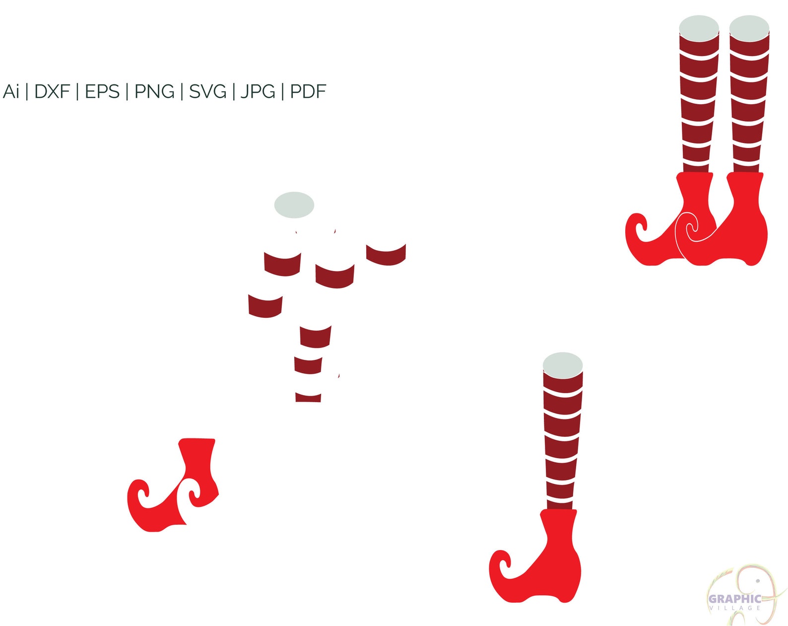 Download Elf Legs SVG Vector Clipart Digital Silhouette and cricut ...