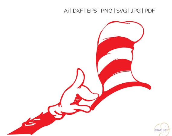 Download Dr Seuss Hat & Hand SVG Silhouette and cricut Cut Cutting ...