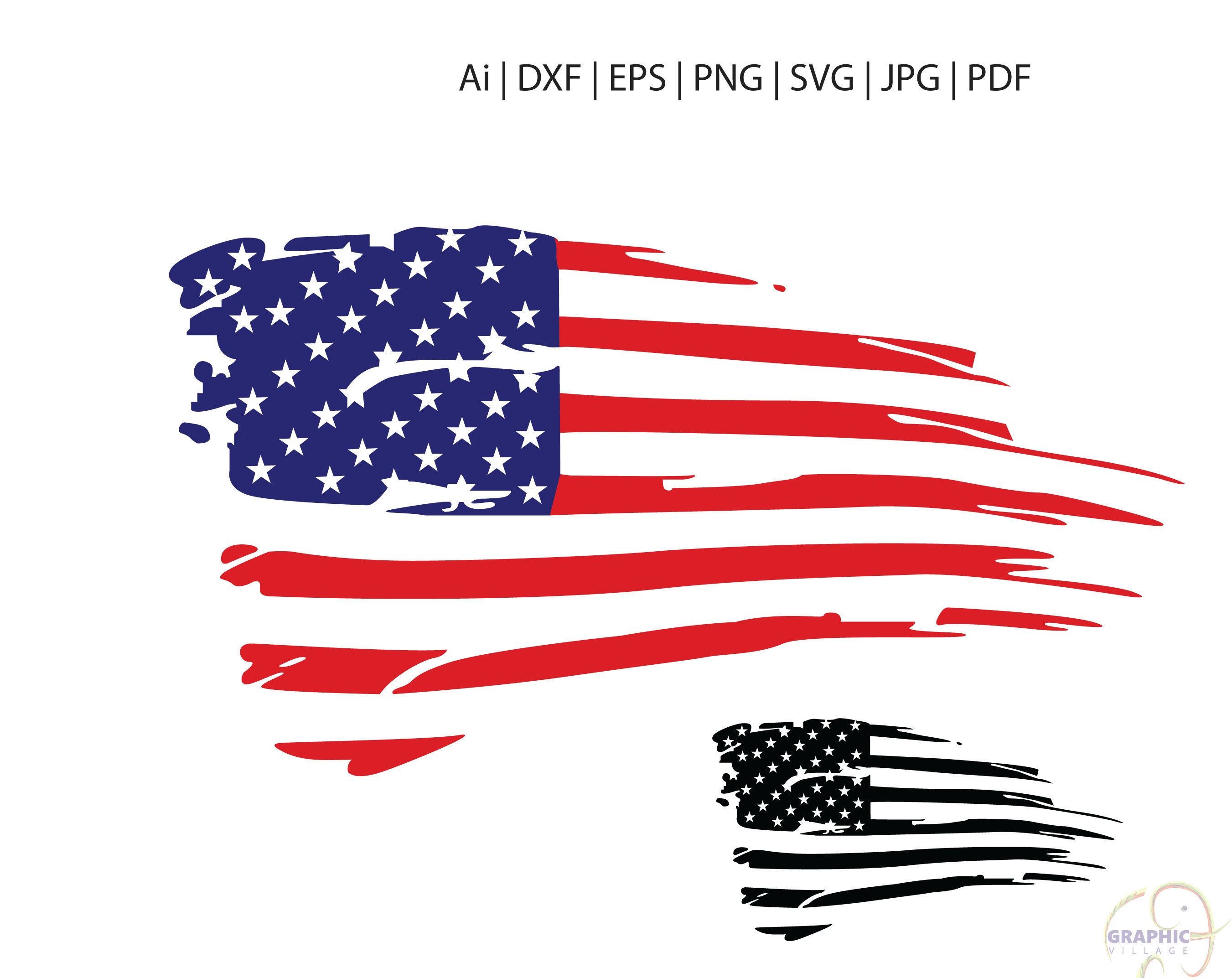 Distressed American Flag craibas.al.gov.br