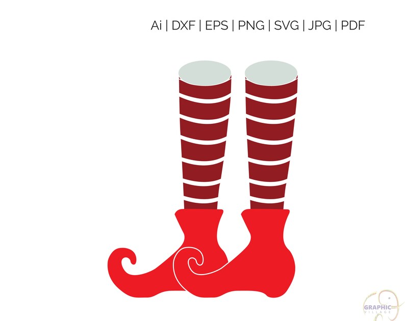 Download Elf Legs SVG Vector Clipart Digital Silhouette and cricut ...