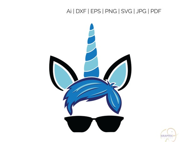 Download Unicorn boy SVG Silhouette and Cricut Cut Cutting file svg ...
