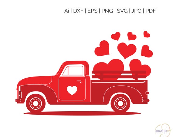 Free Free 322 Red Truck Valentine Svg SVG PNG EPS DXF File