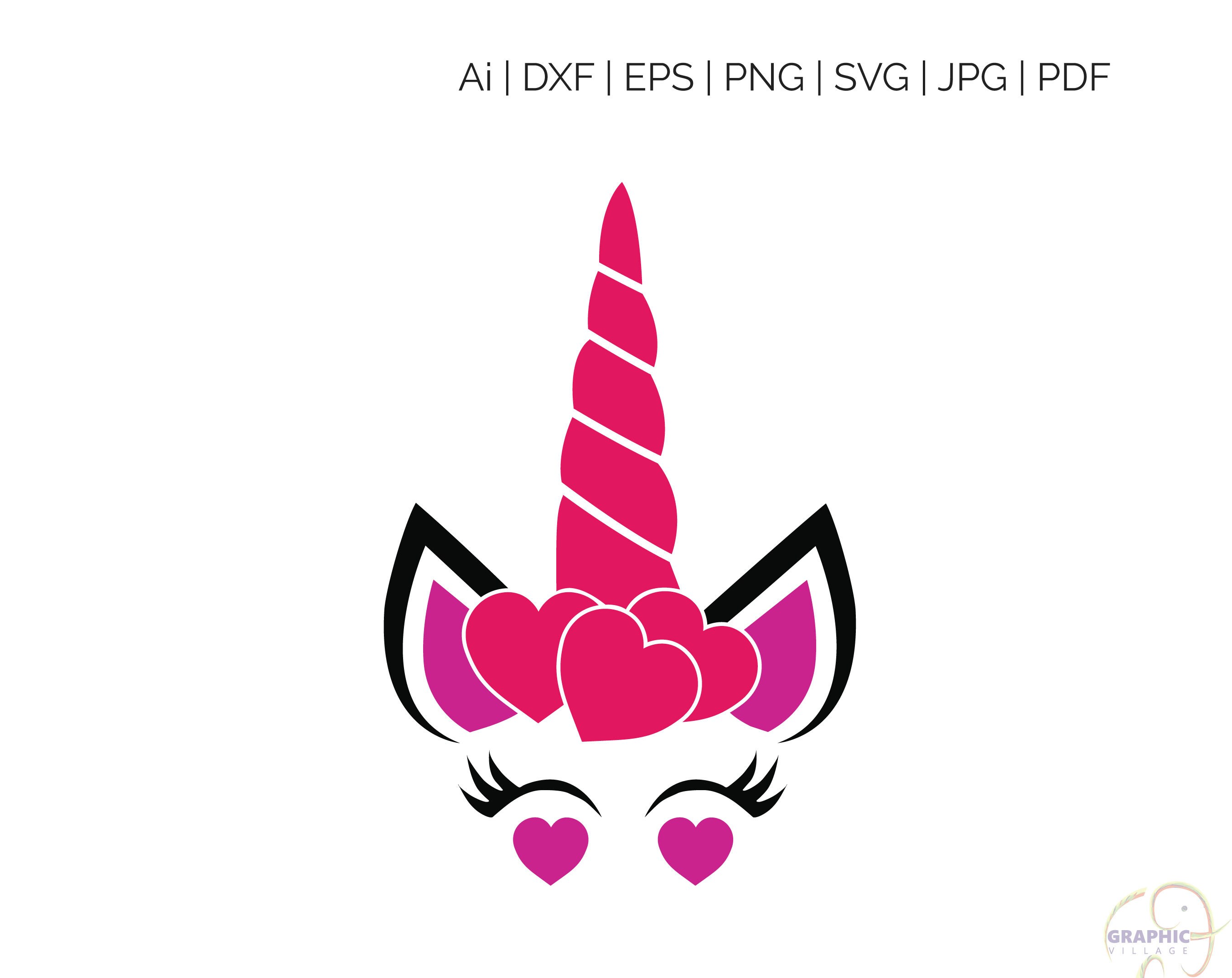 Download Valentine Unicorn SVG Silhouette and Cricut Cut Cutting ...
