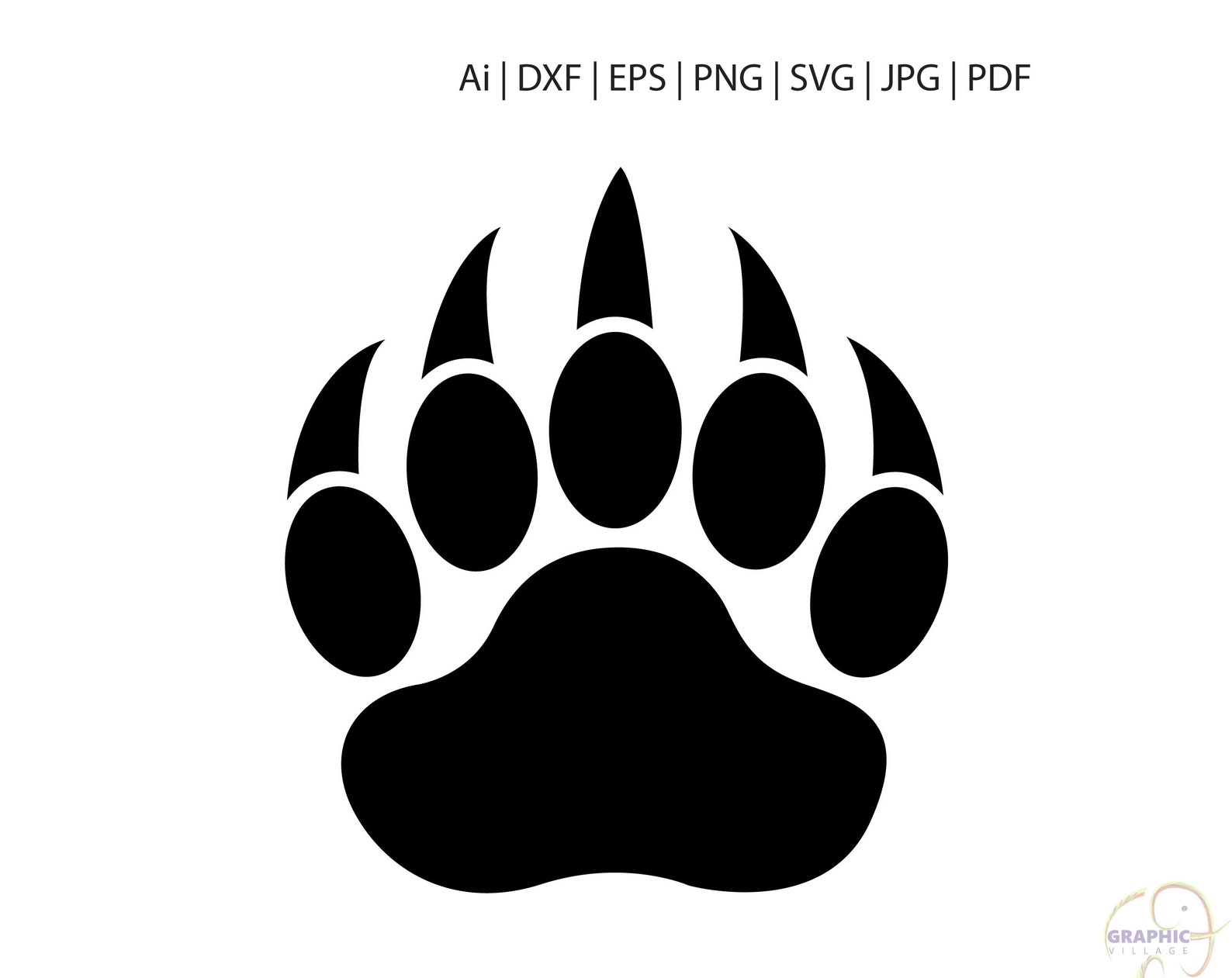 bear paw print bear paw print