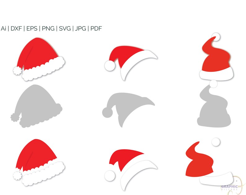 Layered Santa Hat Svg Project - Layered SVG Cut File - Download Free Layered Santa Hat Svg Project - Layered SVG Cut File - Download Free